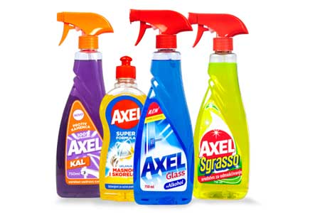 Axel, sredstva za čišćenje